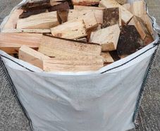 Ton bags of firewood