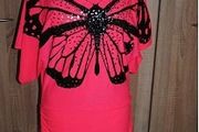 Style One London neon pink butterfly top size UK10/12 EU38/40 Postage included