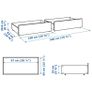 IKEA MALM Under Bed Storage Drawers Image 2
