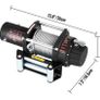 BRAND NEW 6000LBS 12V Electric Winch for 4X4 13M Steel Cable Car Trailer Ropes Towing Strap With Wireless Control ATV Truck Off Road Image 5