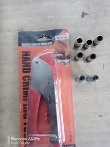 Sat F connector crimper pliers and bits