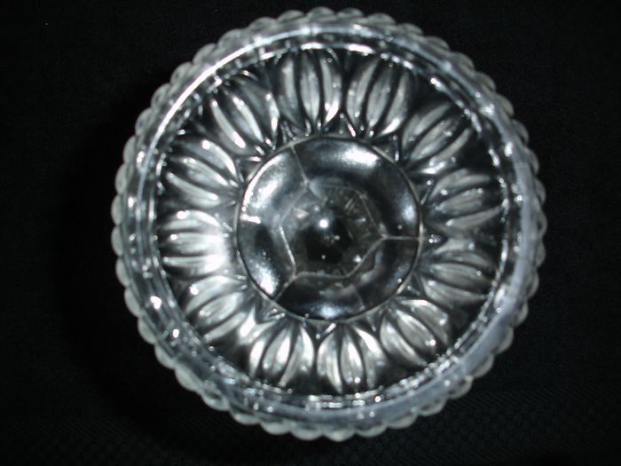 Antique Early American Clear Glass Compote Bowl circa late 1800's