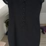 NEXT black below knee dress with covered black buttons down the back Image 5