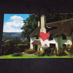 Thatched Cottage , Selworthy , Somerset - Postcard