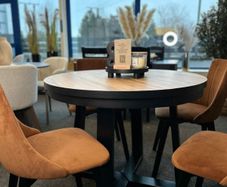 FLEXI 100 Round Extendable Dining Table  100cm to 180cm  Seats up to 8 People