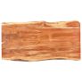 Dining Table with Live Edges Solid Acacia Wood 200 cm 6 cm Image 5
