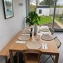 Oak dining table & bench - 8 seater Image 2
