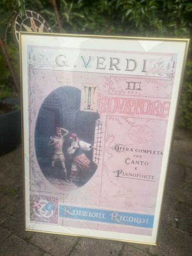 Opera posters in frames