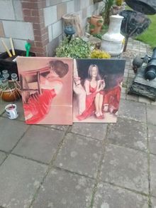 2 matching canvas