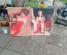2 matching canvas