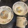 Vintage Wedgewood Peter Rabbit 3 piece Christening gift set Image 4