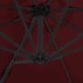 Cantilever Umbrella with Steel Pole Bordeaux Red 300 cm Image 2