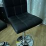 Set of 2 Black Swivel Bar Stools - Brand New Image 2