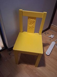 yellow ikea chair