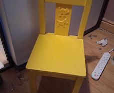 yellow ikea chair
