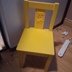 yellow ikea chair