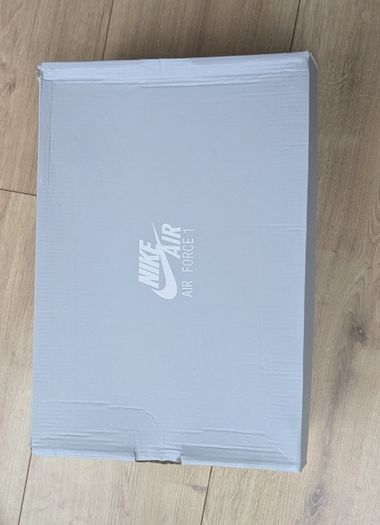 Nike Air Force 1 React White Leather Sneakers Size UK 9