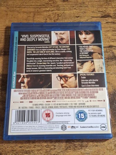 "360" (2012) Blu-ray - free standard postage