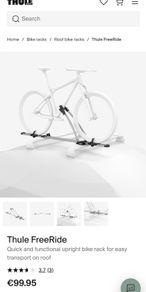 Thule freeride 532 twin roof mounted bike rack