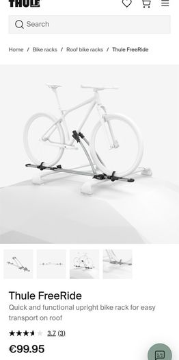 Thule freeride 532 twin roof mounted bike rack