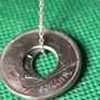 Handmade sterling silver 18inch chain with pre decimal coins pendant Image 5