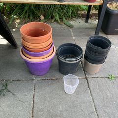 plastic flower pots