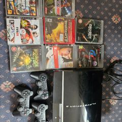 Ps3 fat 3x controllers 8x games
