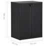 Garden Storage Cabinet Black Image 8