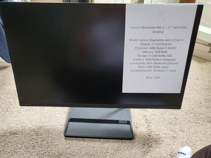 Lenovo IdeaCentre AIO 27 Ryzen 5 SSD Desktop PC Windows 11