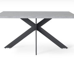 Ark Rectangular Dining Table | Grey