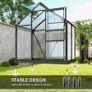 Walk-In Polycarbonate Green House 6 x 4ft Image 5