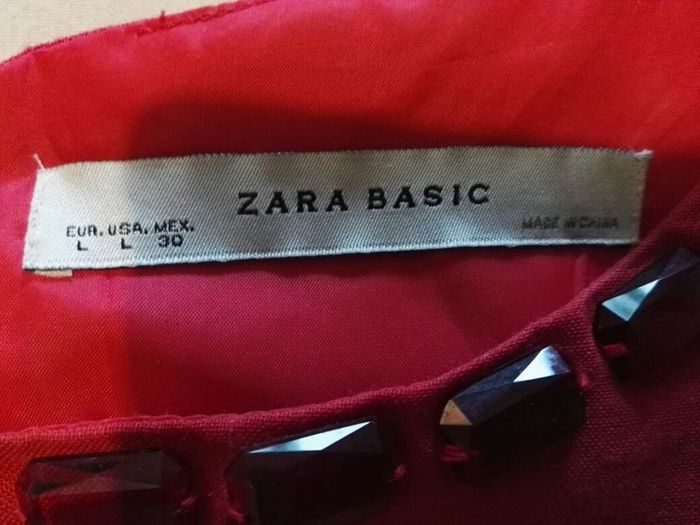 Zara Red Linen Dress
