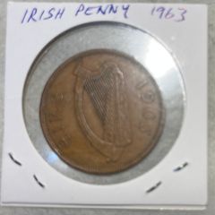 Irish 1p coin 1963