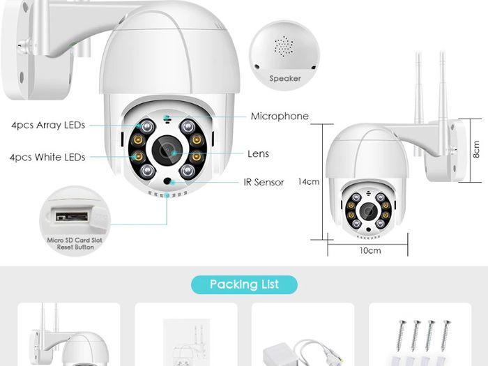 Wireless CCTV Camera With Night Vision Recording