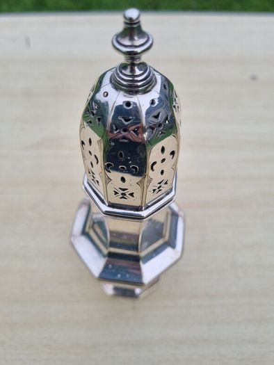 Antique sugar bowl (caster) in the Edwardian style from the beginning of the 20th century.