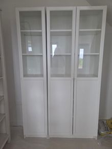 IKEA BILLY / OXBERG storage with glass doors