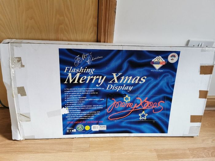 Flashing Merry Xmas  Display