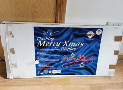 Flashing Merry Xmas  Display