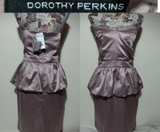 Dorothy Perkins Peplum Occasion Dress, New With Tags