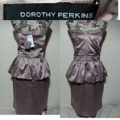 Dorothy Perkins Peplum Occasion Dress, New With Tags