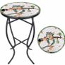 Patio Side Tables Outdoor, 14" Mosaic Patio Accent Round Glass (MULTIPLE DESIGNS, SEE PHOTOS) Image 5