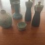 David Mason Design DMD Salt Grinder and Pepper Mill, Bud Vase, Candle stick and small pottery dish for mustard or similar Image 3