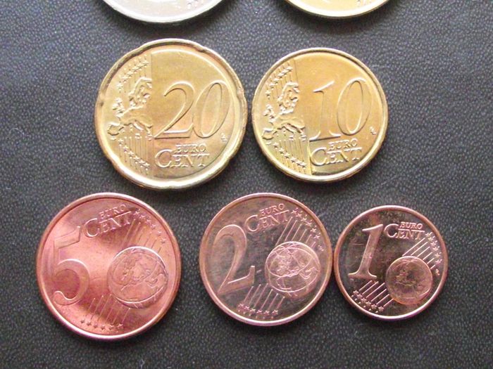 Ireland 2008 Euro Coins Set of 7 coins only