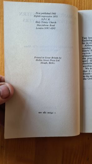 Eastern Orthadox Prayers 1979.