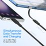 USB C to USB C Cable, 60W PD Fast Charging 3.3FT, 90 Degree Right Angle USB C Cable, Flat Charger Cord for iPhone 15, Samsung Galaxy, MacBook, iPad, Steam Deck, Nintendo Switch - New Image 5