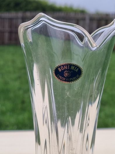Bohemia glass vase