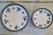 Antique burges &amp; leigh "florida" dinner &amp; side plates