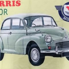 Morris Minor Flag(Porcelain Green).