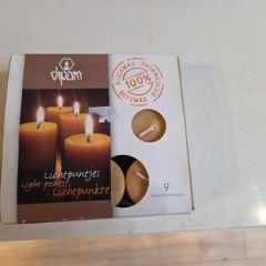 New Set of 9 Beeswax Candles