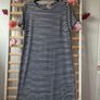 dress street one navy & white striped dress size 38(12) Image 8